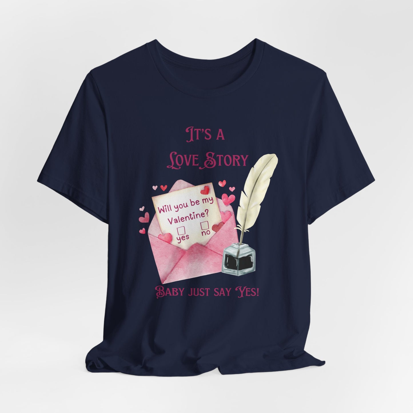 Love Story Valentine - Unisex Jersey Short Sleeve Tee
