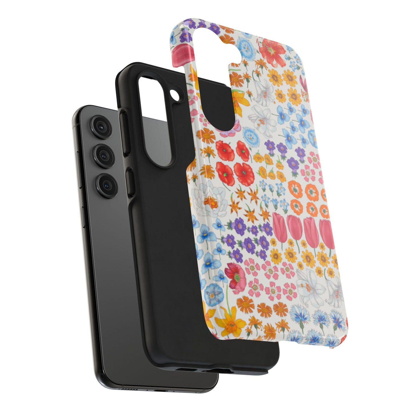 Vibrant Floral Tough Phone Case "Flora"- Durable Protection for Your Device