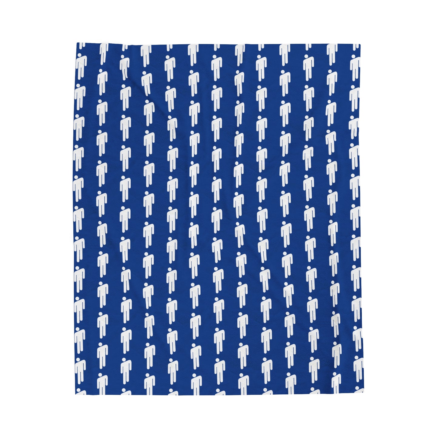 BOLD blue- Velveteen Plush Blanket