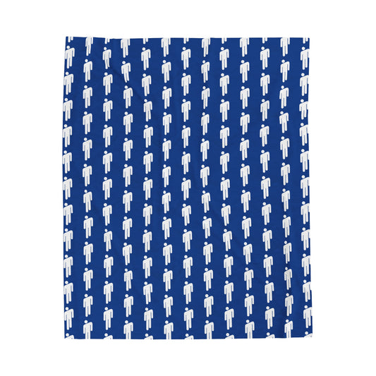 BOLD blue- Velveteen Plush Blanket
