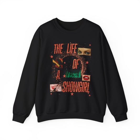 Showgirl Life Collage Sweatshirt | Cozy Unisex Crewneck, Perfect Gift for Performers, Birthday, Dance Lovers, Fashion Statement