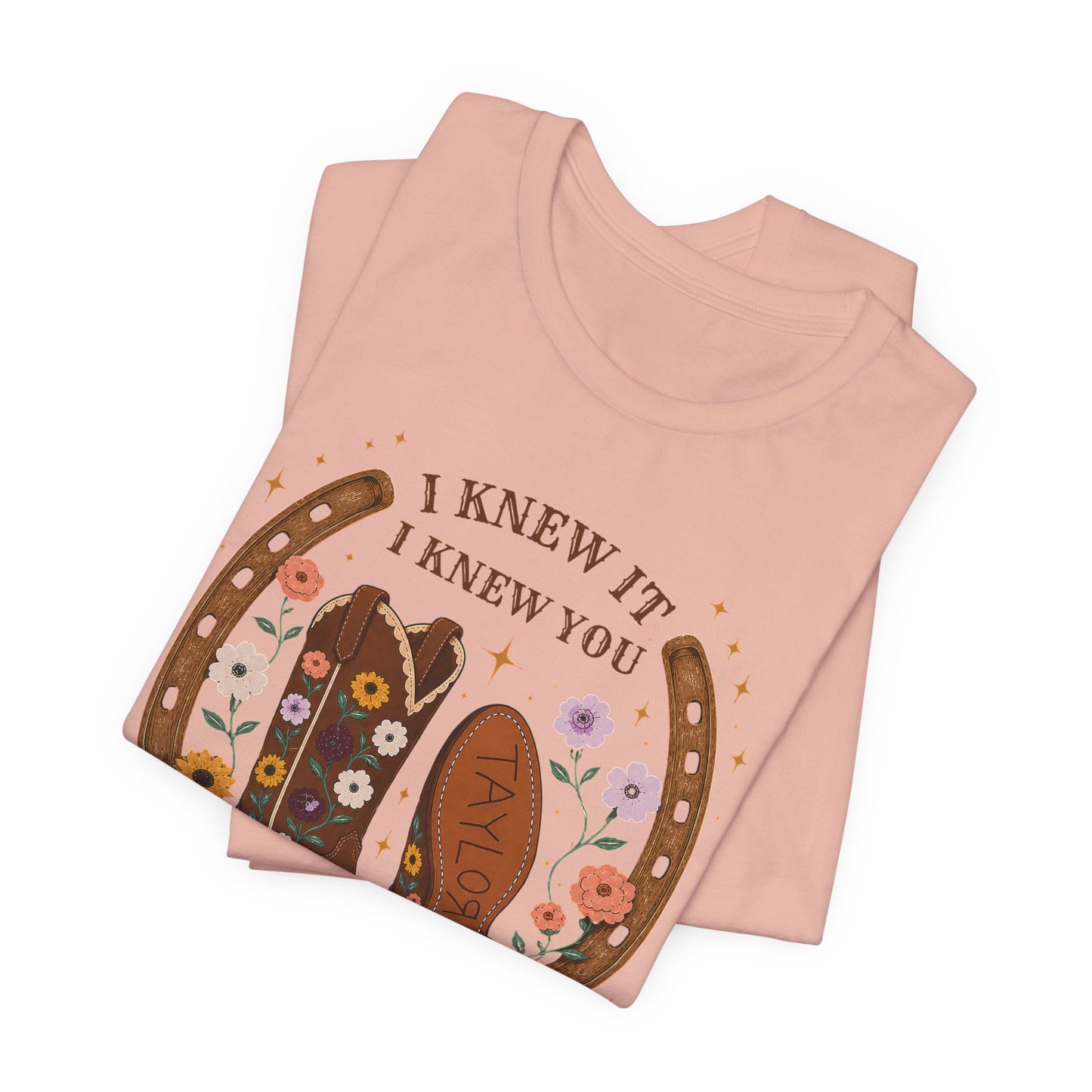 I Knew It I Knew You Cowboy Boots Tee