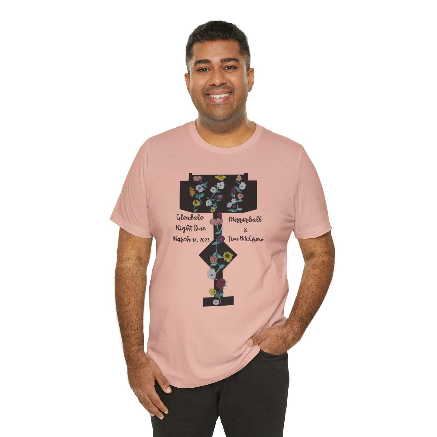 Custom Dates and Surprise Songs - Stage Flowers - Long Live - Unisex Jersey Short Sleeve Tee