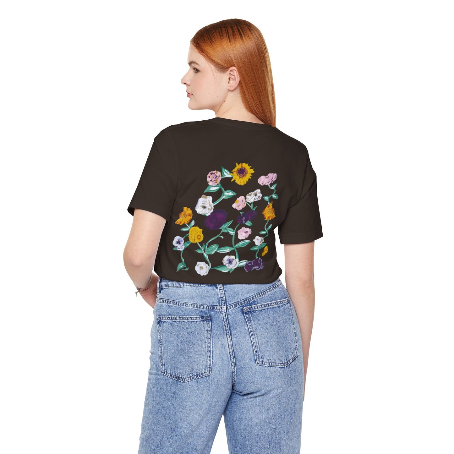 Surprise Song Piano Flowers -Unisex Jersey Short Sleeve Tee