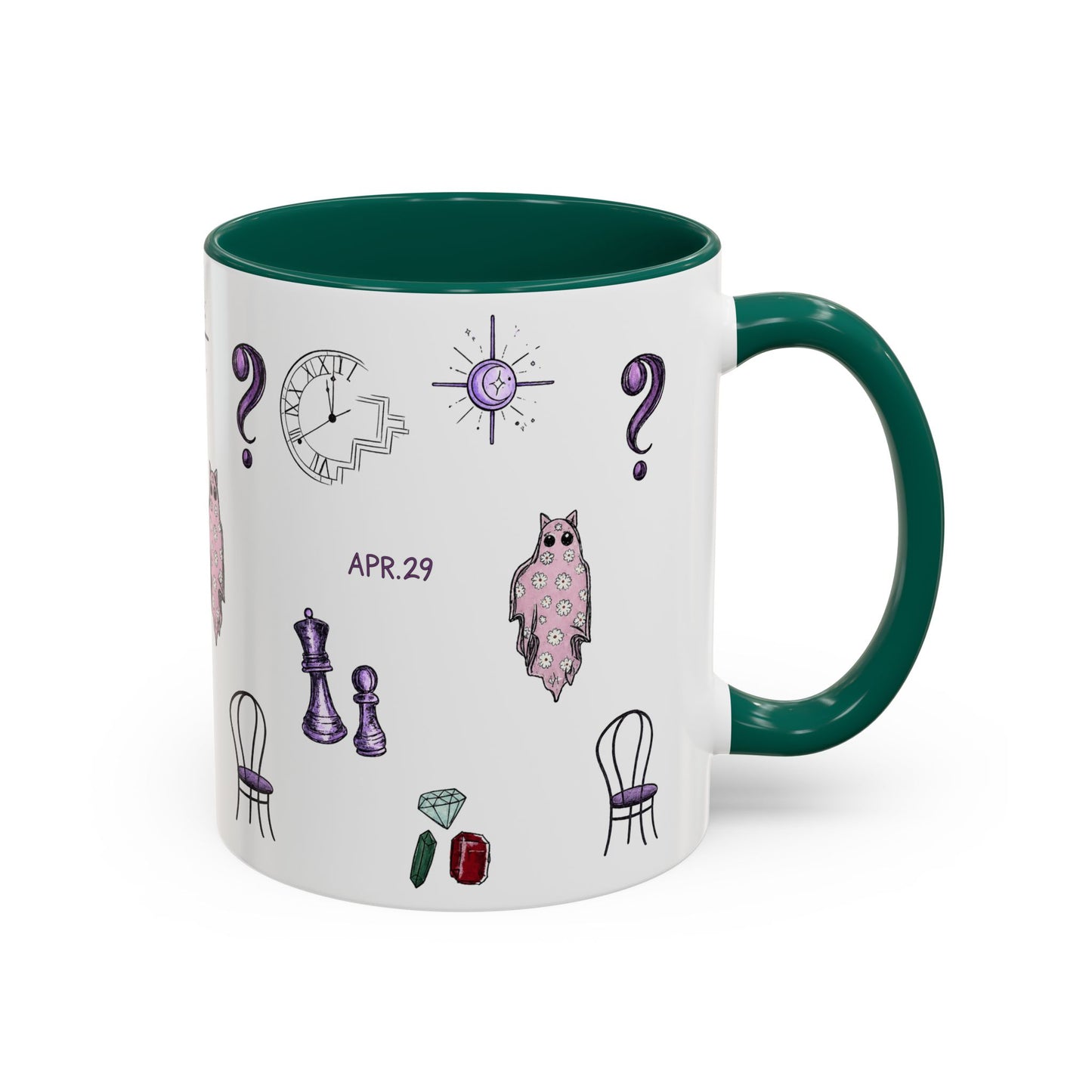 Midnights Icons Coffee Mug — Cute Illustrated Symbol Collage (11oz)