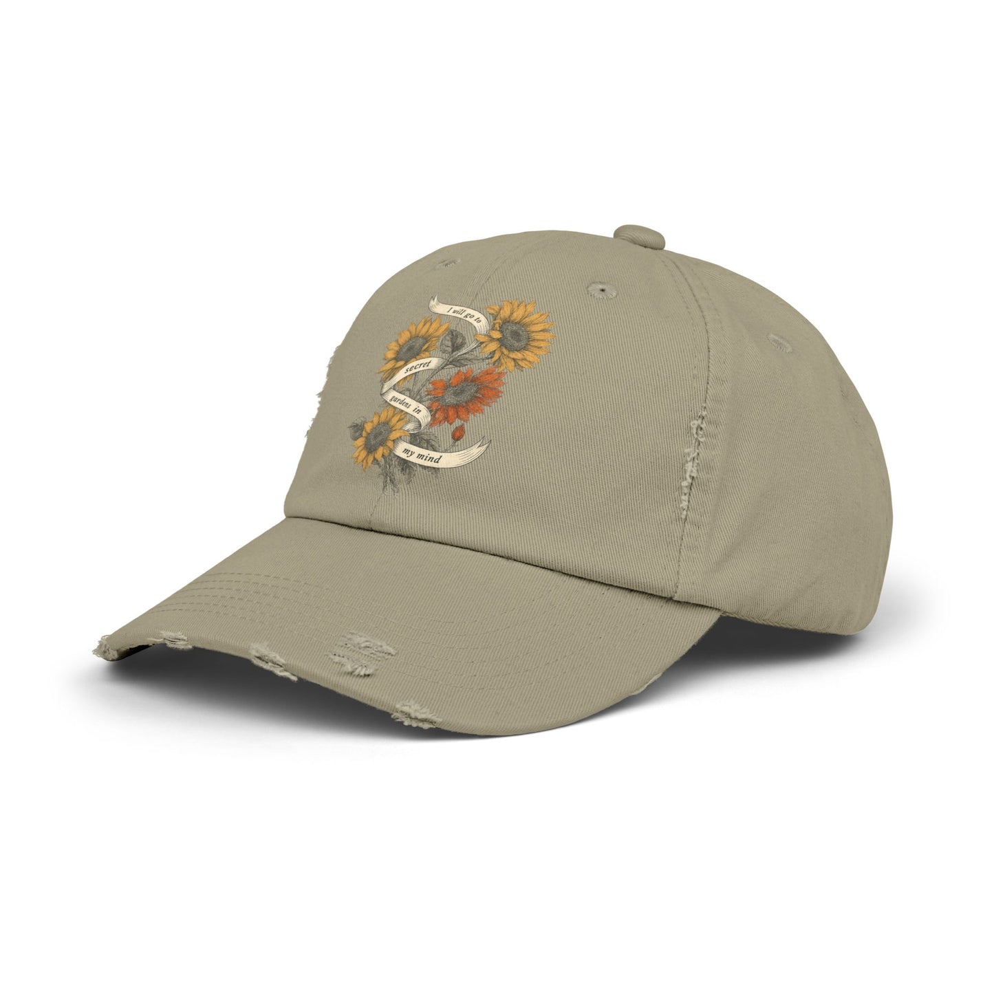 Secret Gardens Unisex Distressed Cap