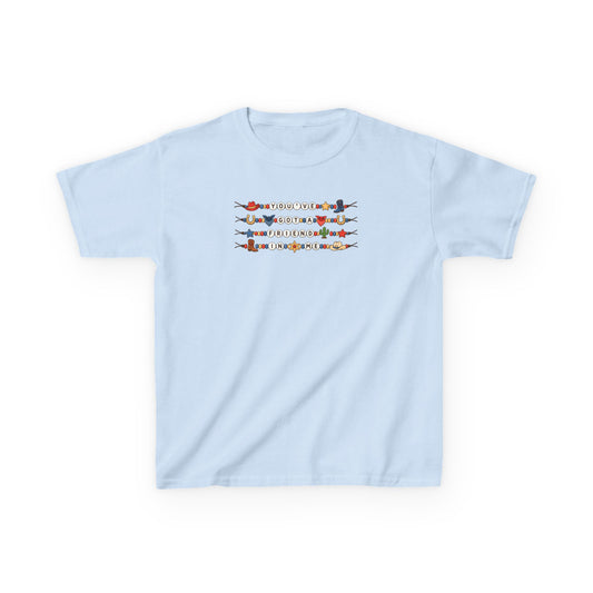 Kids Friendship Bracelet Western Pattern Tee — Vintage Toy Plane Graphic Shirt for Boys & Girls