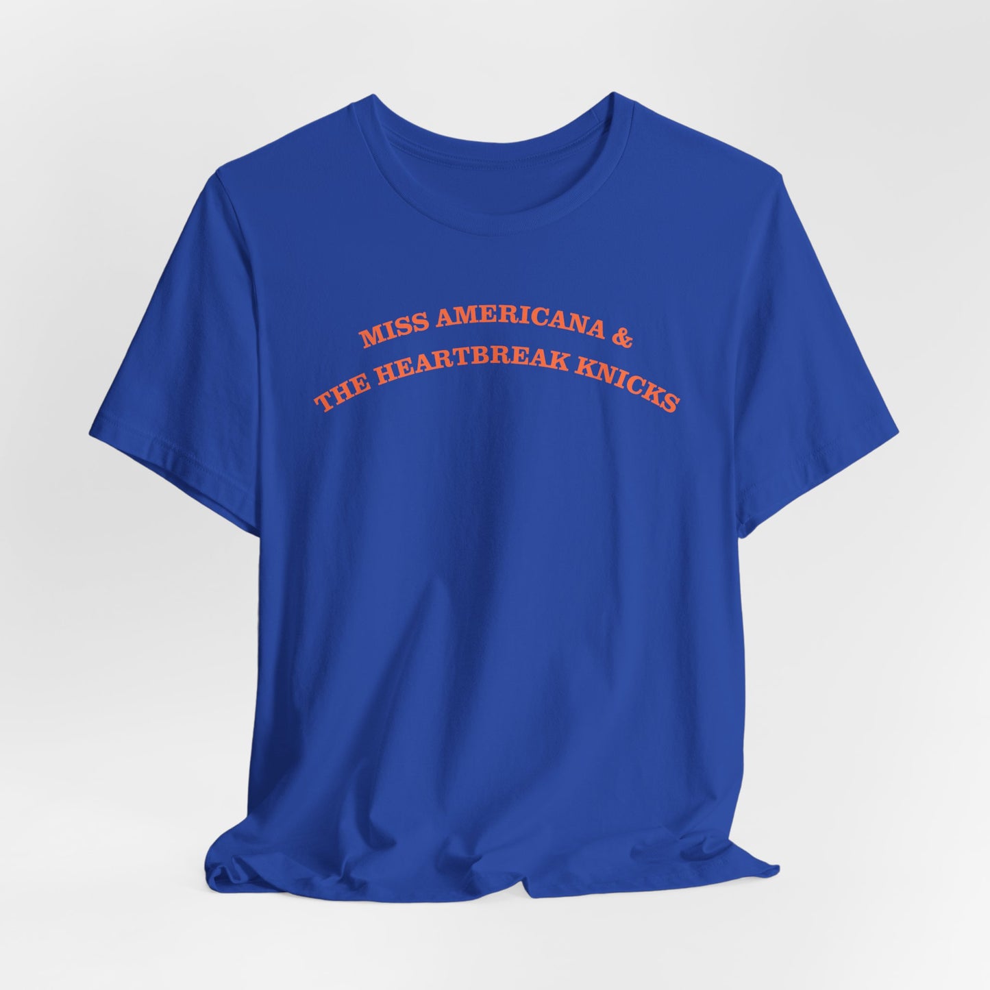 Miss Americana & The Heartbreak Knicks T‑Shirt — Retro Band Lyric Tee