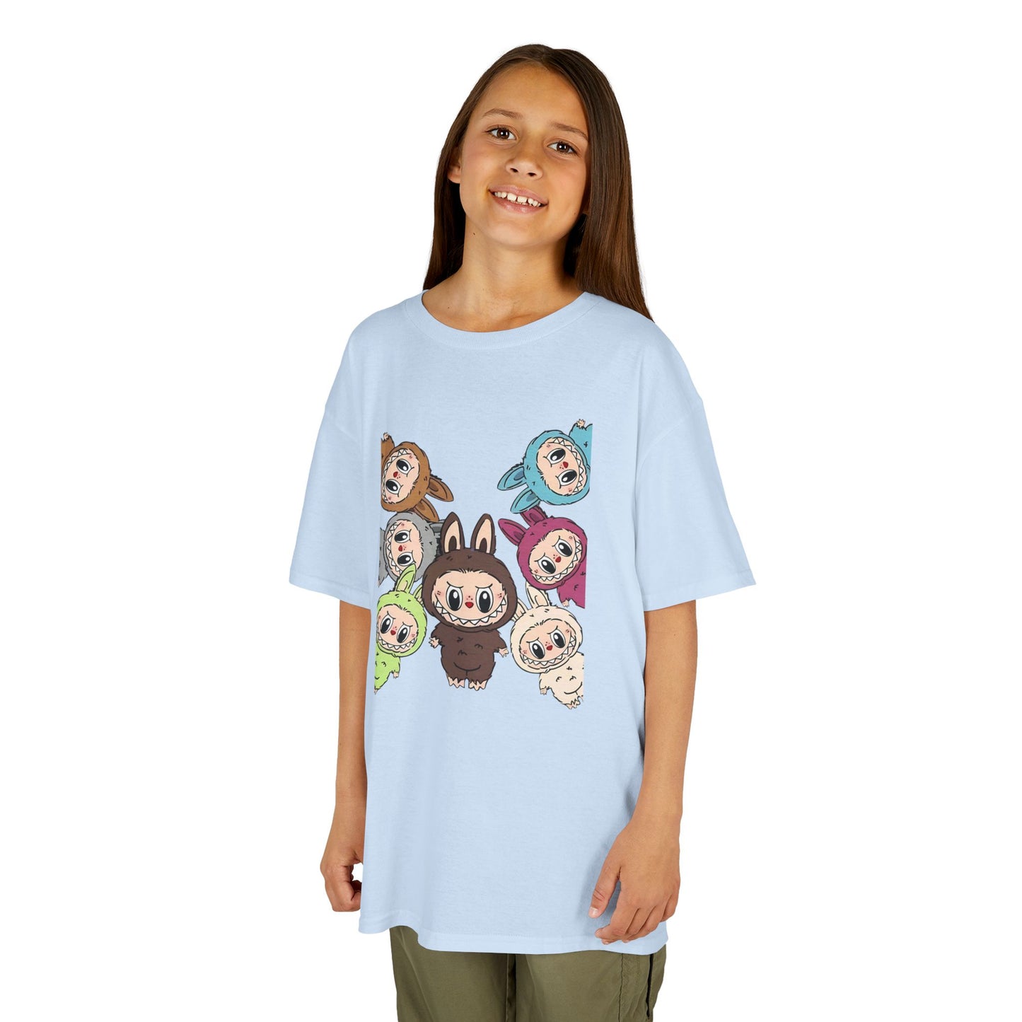 KIDS Adorable Labubu Tee, Fun Graphic Shirt for Boys & Girls, Perfect for Playdates, Birthdays, Family Events, Gifts