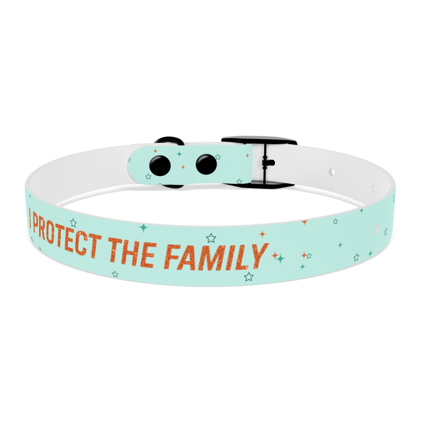 I PROTECT THE FAMILY Pet Collar, Stylish Pet Accessory, Personalized Dog Gear, Gift for Dog Lovers, Unique Pet Fashion