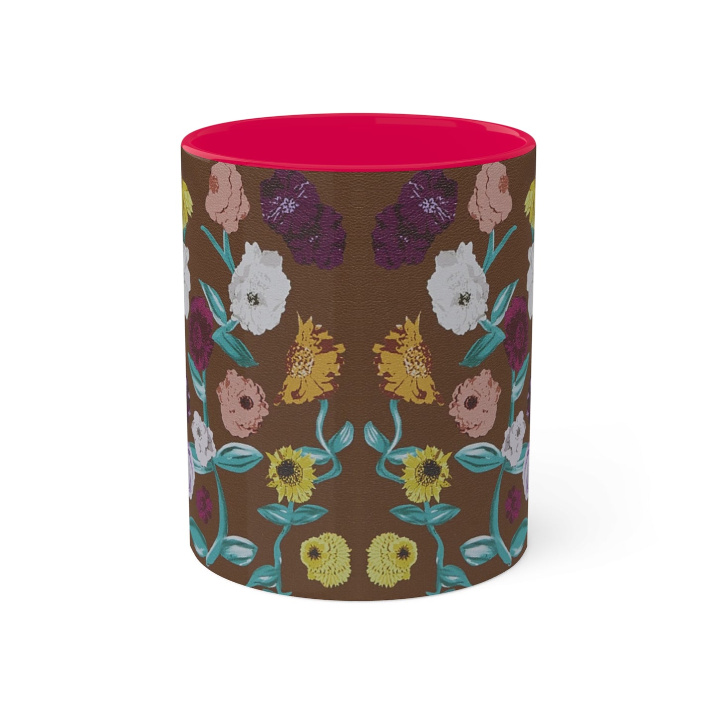 Surprise Song Piano Flowers - Vinyl Case Inspired - Colorful Mugs, 11oz