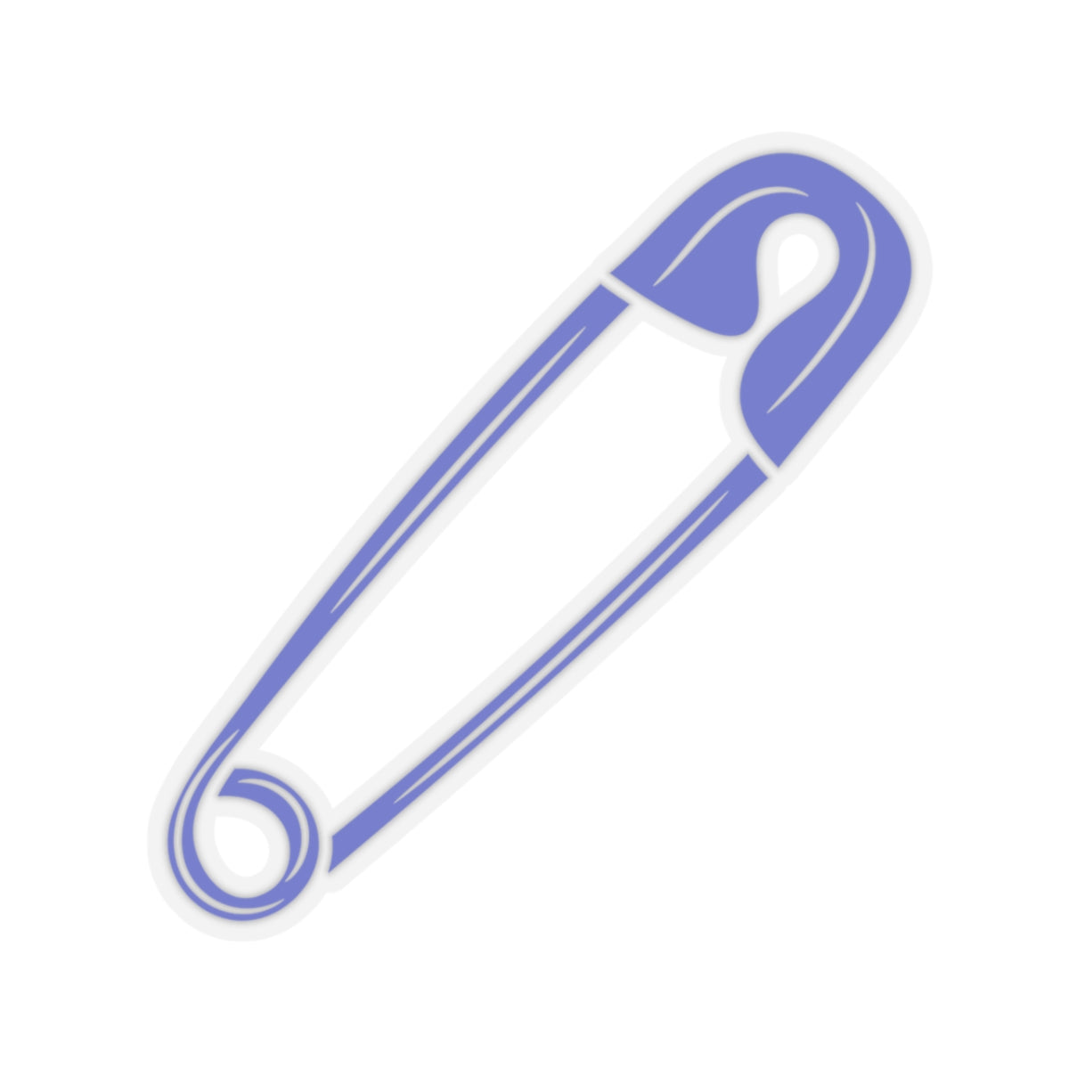 Safety Pin Sticker - Blue Support Symbol for Marginalized Groups