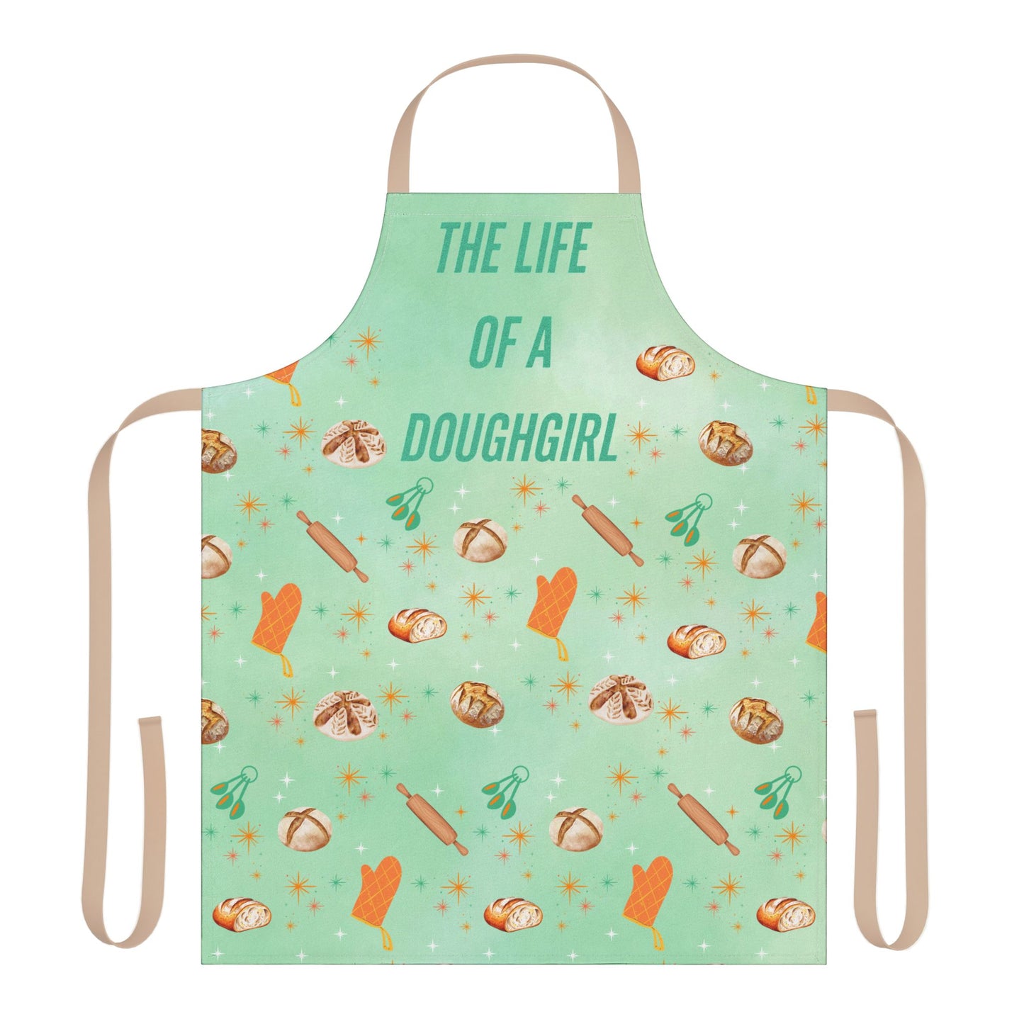 The Life of a Doughgirl Baking Apron, Fun Gift for Bakers, Kitchen Accessories, Unique Cooking Apparel, Handmade Apron