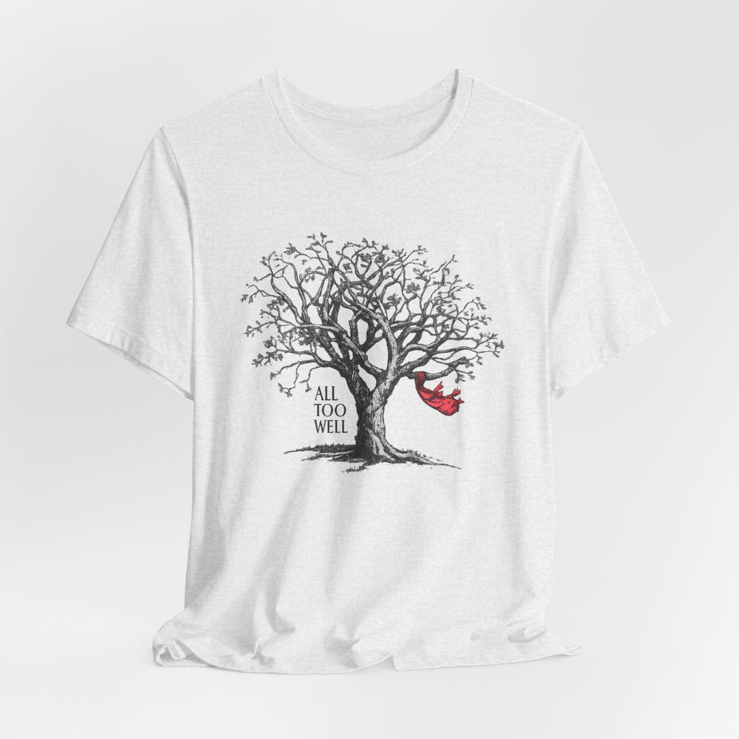 All Too Well Tree Graphic Tee — Red Scarf Shirt