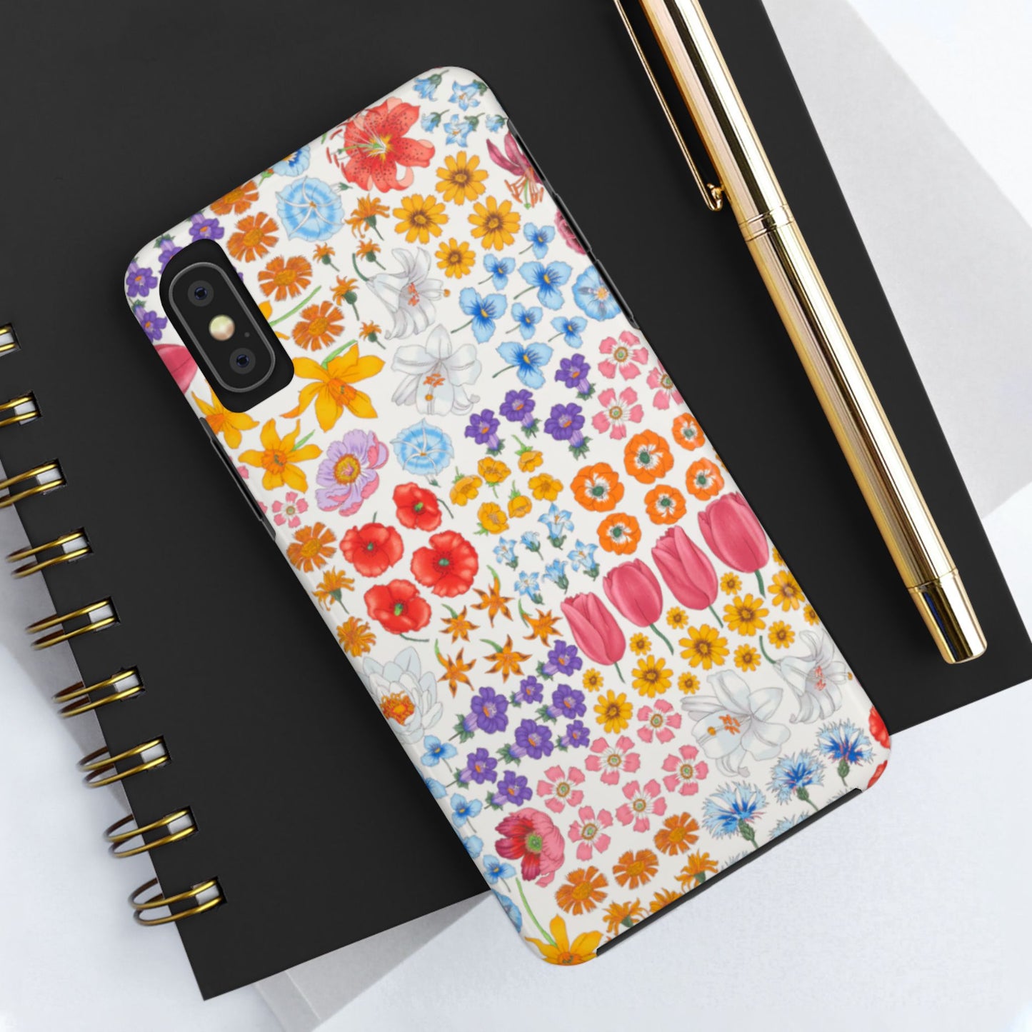 Vibrant Floral Tough Phone Case "Flora"- Durable Protection for Your Device