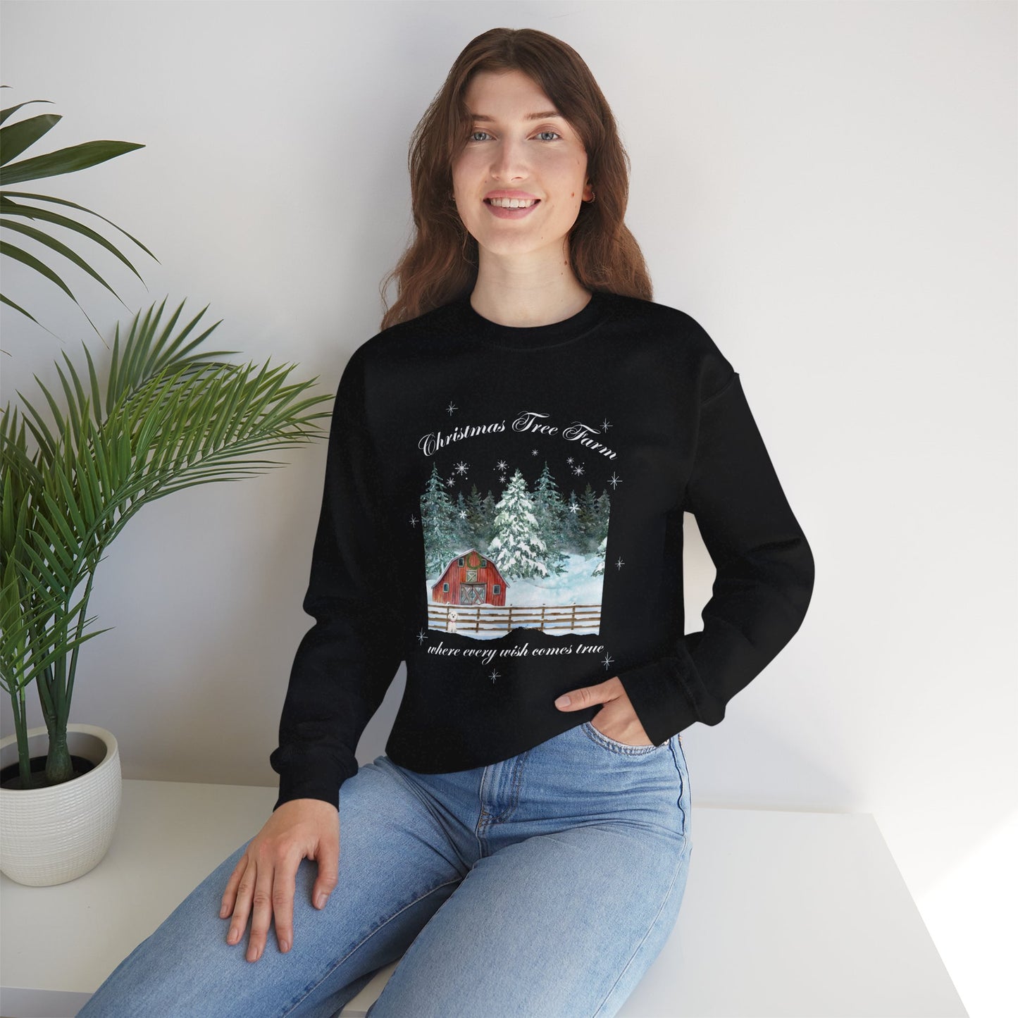 Tree Farm Wishes - Unisex Heavy Blend™ Crewneck Sweatshirt