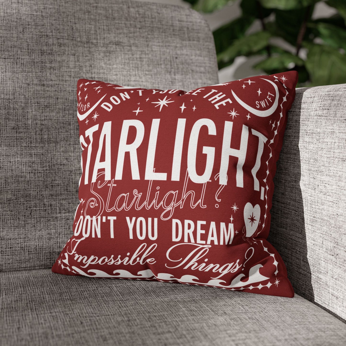 Starlight Polyester Square PILLOWCASE