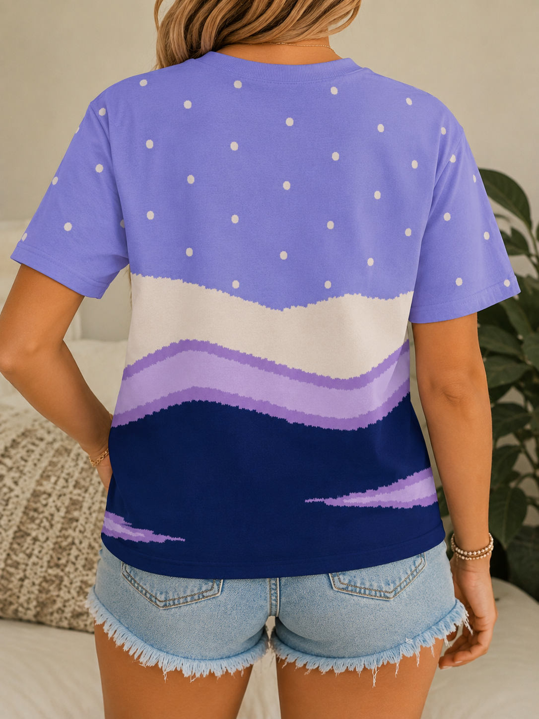 Like Snow on the Beach Tee — Sweater Print