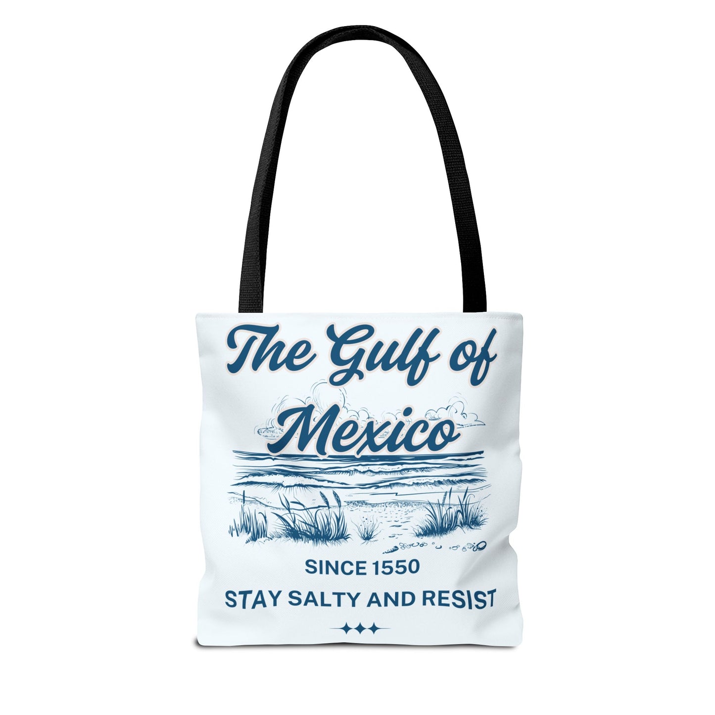 Beach-Themed Tote Bag, Gulf of Mexico Design, Nautical Carryall, Summer Essential, Gift for Beach Lovers, Eco-Friendly Bag