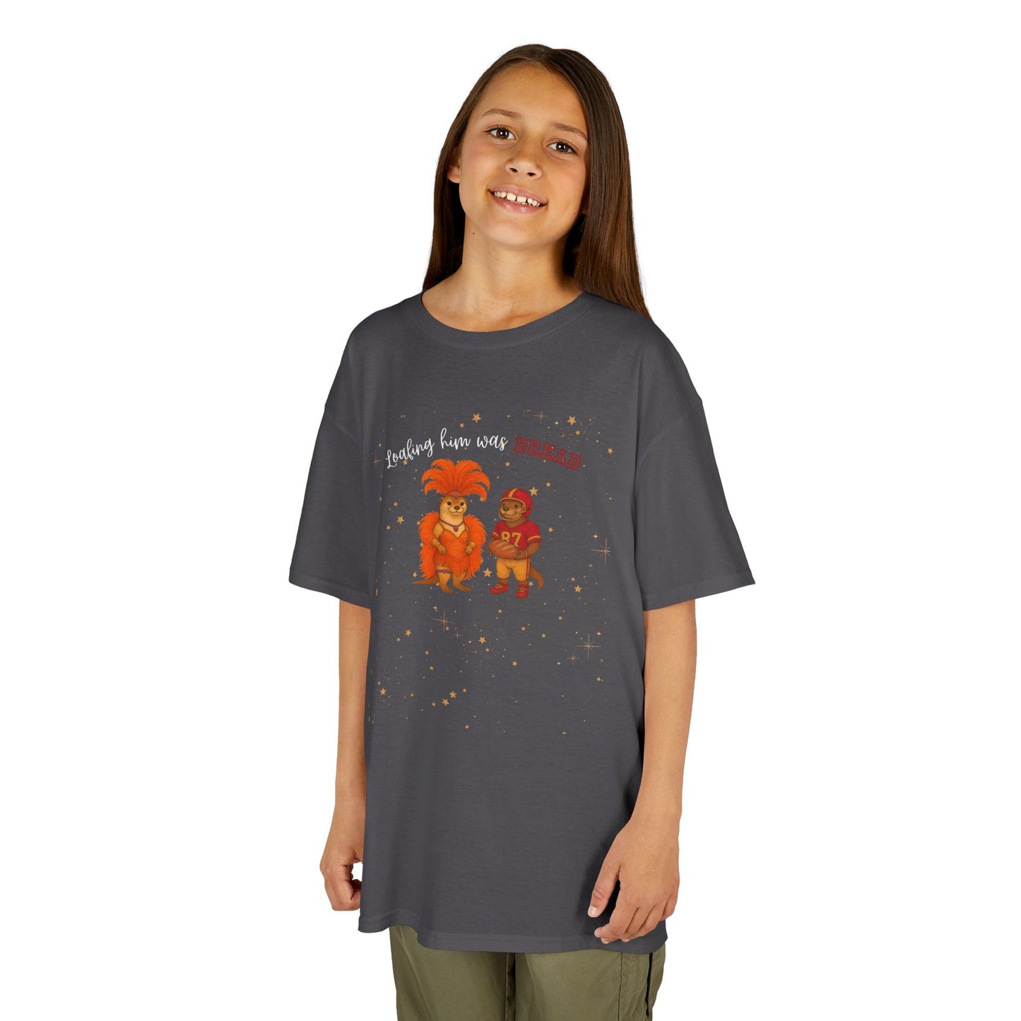 KIDS Tee Loafing him was Bread Otters - Fun and Playful Cotton Shirt for Boys and Girls, Kids Parties, Everyday Wear, Family Outings, [...]