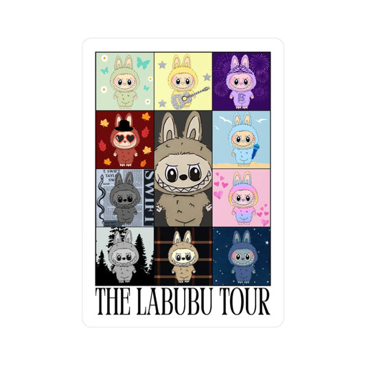 Character Tour Vinyl Sticker, Cute Art Stickers for Laptops, Water Bottles, Dorm Decor, Swiftie Sticker