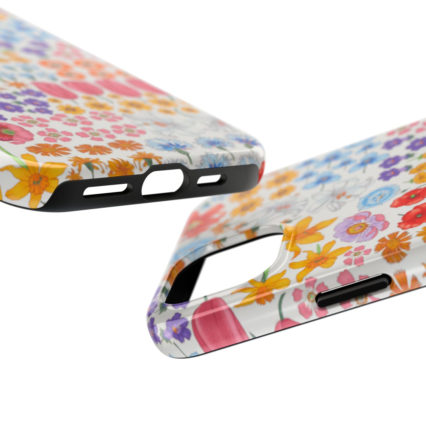 Vibrant Floral Tough Phone Case "Flora"- Durable Protection for Your Device