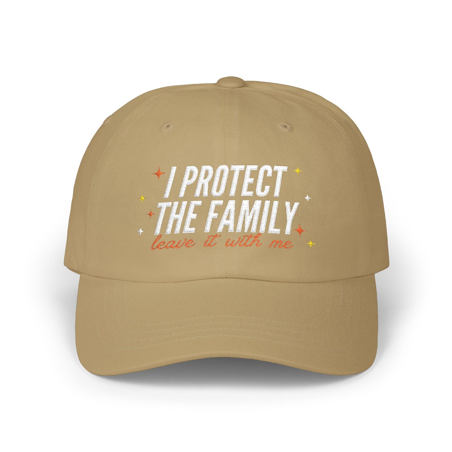 Embroidered Dad Cap: 'I Protect The Family' | Fun Gift, Casual Accessory, Everyday Wear