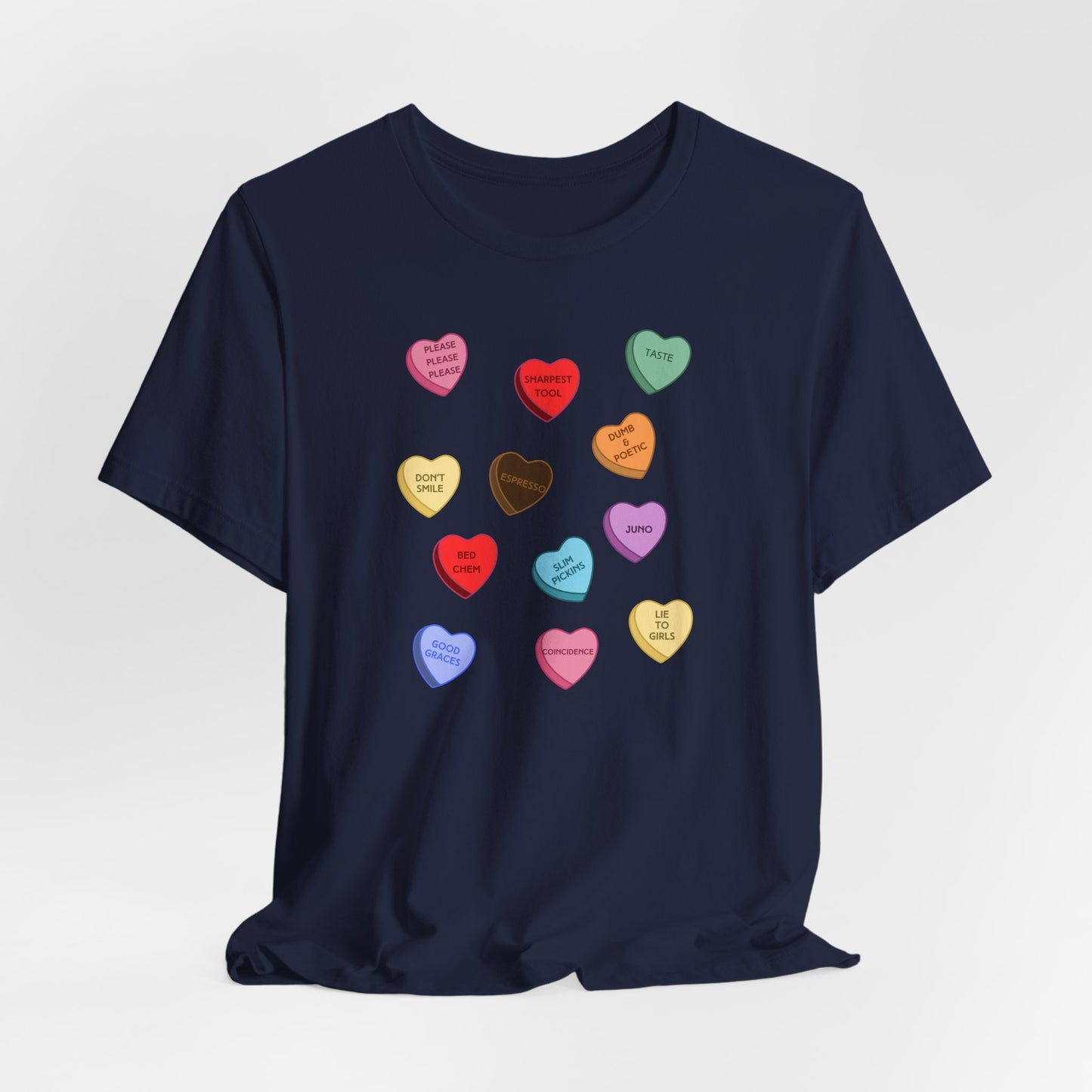 Sabrina SNS Candy Valentine Hearts - Unisex Jersey Short Sleeve Tee