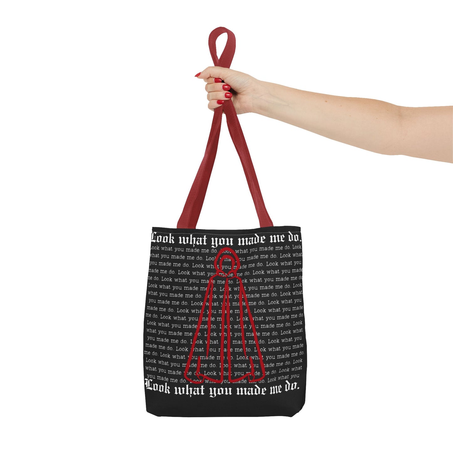 Stylish Tote Bag with 'Look What You Made Me Do' Handmaid's Design | Reusable Shopping Bag, Gift for Music Lovers, Casual Bag, Trendy Accessory