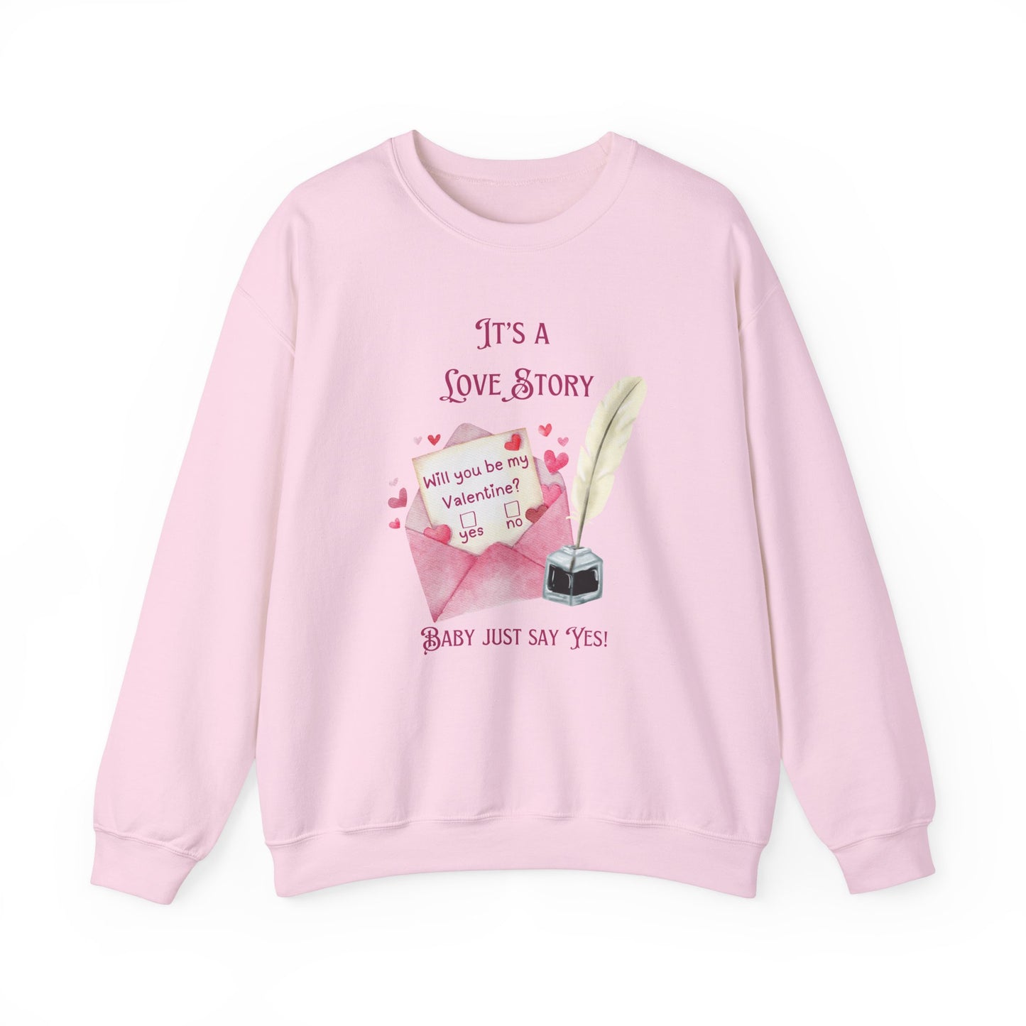 Love Story - Valentine - Unisex Heavy Blend™ Crewneck Sweatshirt
