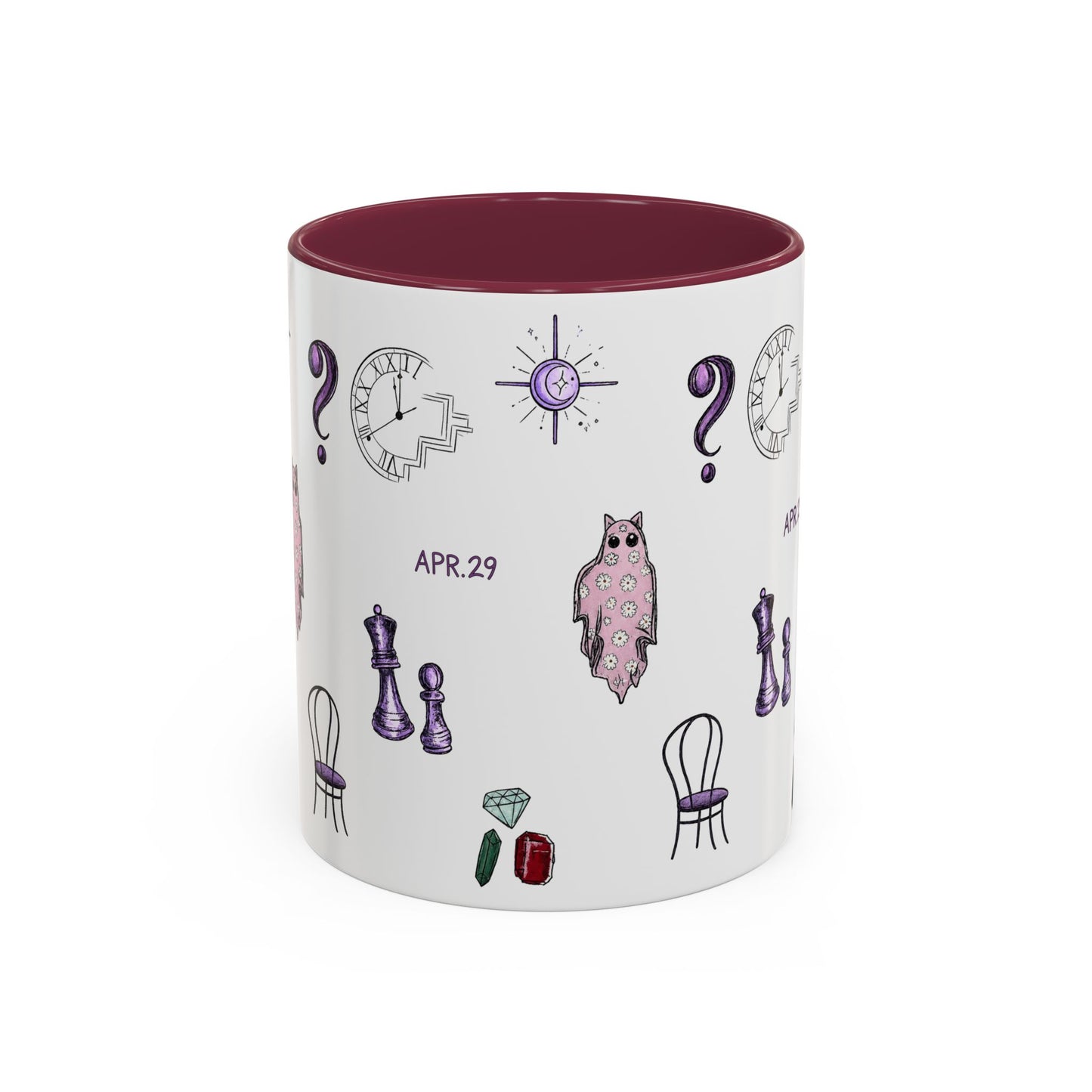 Midnights Icons Coffee Mug — Cute Illustrated Symbol Collage (11oz)