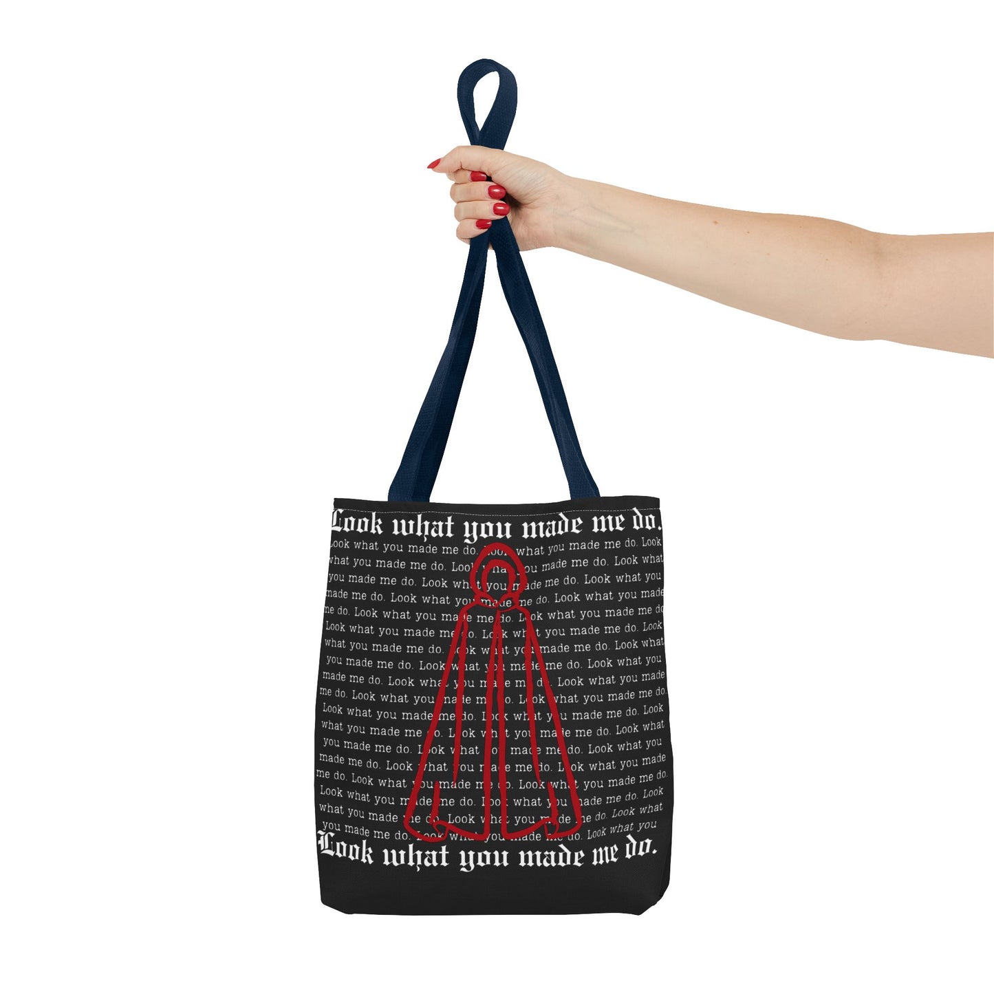 Stylish Tote Bag with 'Look What You Made Me Do' Handmaid's Design | Reusable Shopping Bag, Gift for Music Lovers, Casual Bag, Trendy Accessory