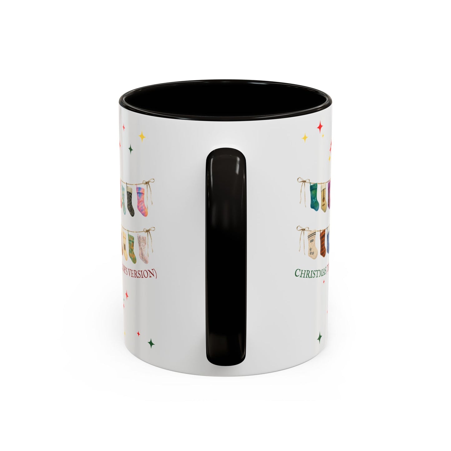 Christmas Stocking Mug — "Christmas (TV)" Colorful Holiday Coffee Cup (11oz)