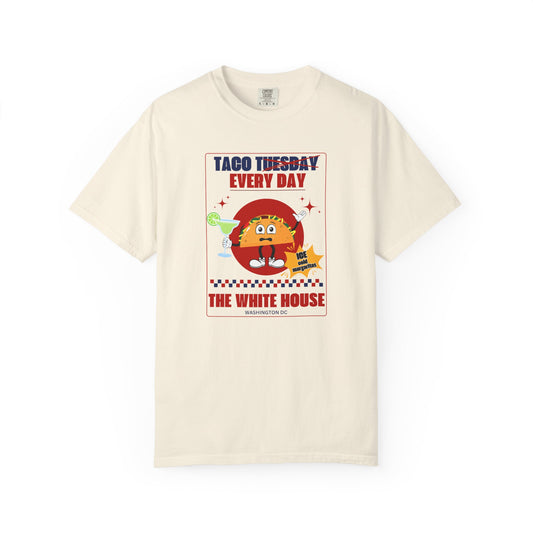 Taco Tuesday Trump Comfort Colors T-Shirt, Fun Graphic Tee, Unisex Casual Wear, Gift for Food Lovers, Everyday Apparel