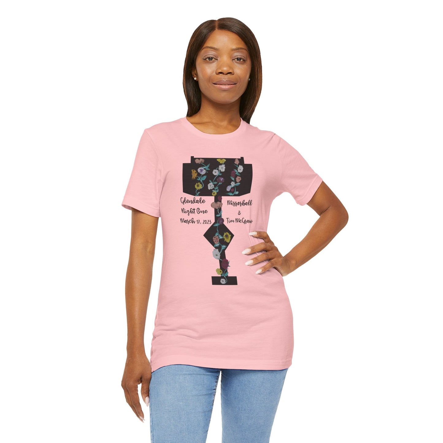 Custom Dates and Surprise Songs - Stage Flowers - Long Live - Unisex Jersey Short Sleeve Tee