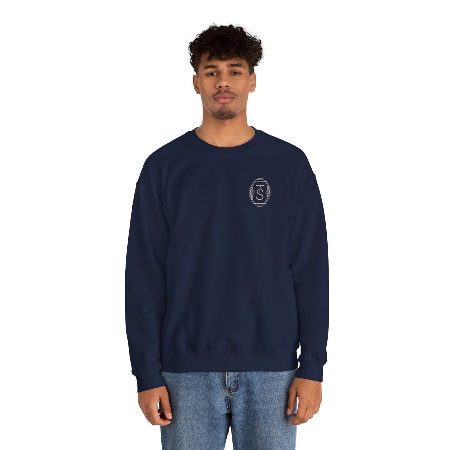 Initials Emblem Crewneck Sweatshirt