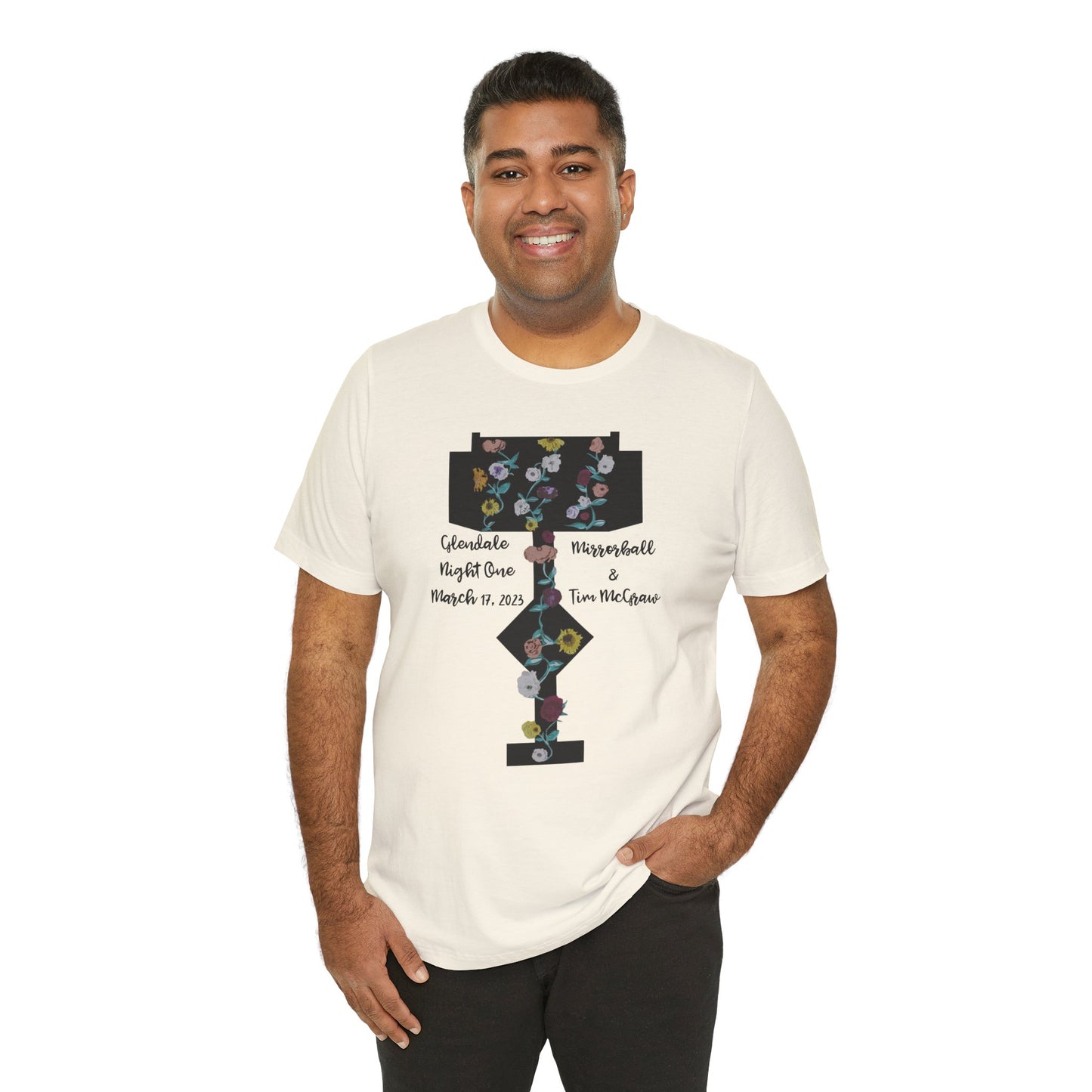 Custom Dates and Surprise Songs - Stage Flowers - Long Live - Unisex Jersey Short Sleeve Tee