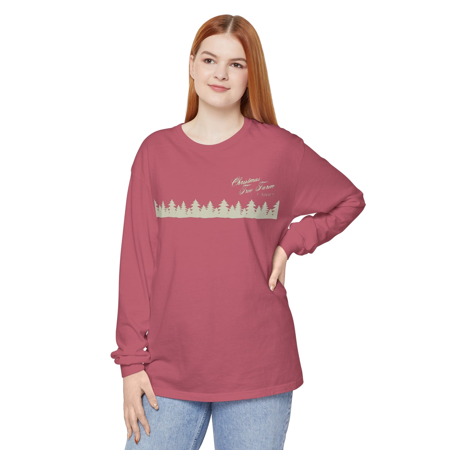 tree farm Unisex Comfort Colors Long Sleeve T-Shirt