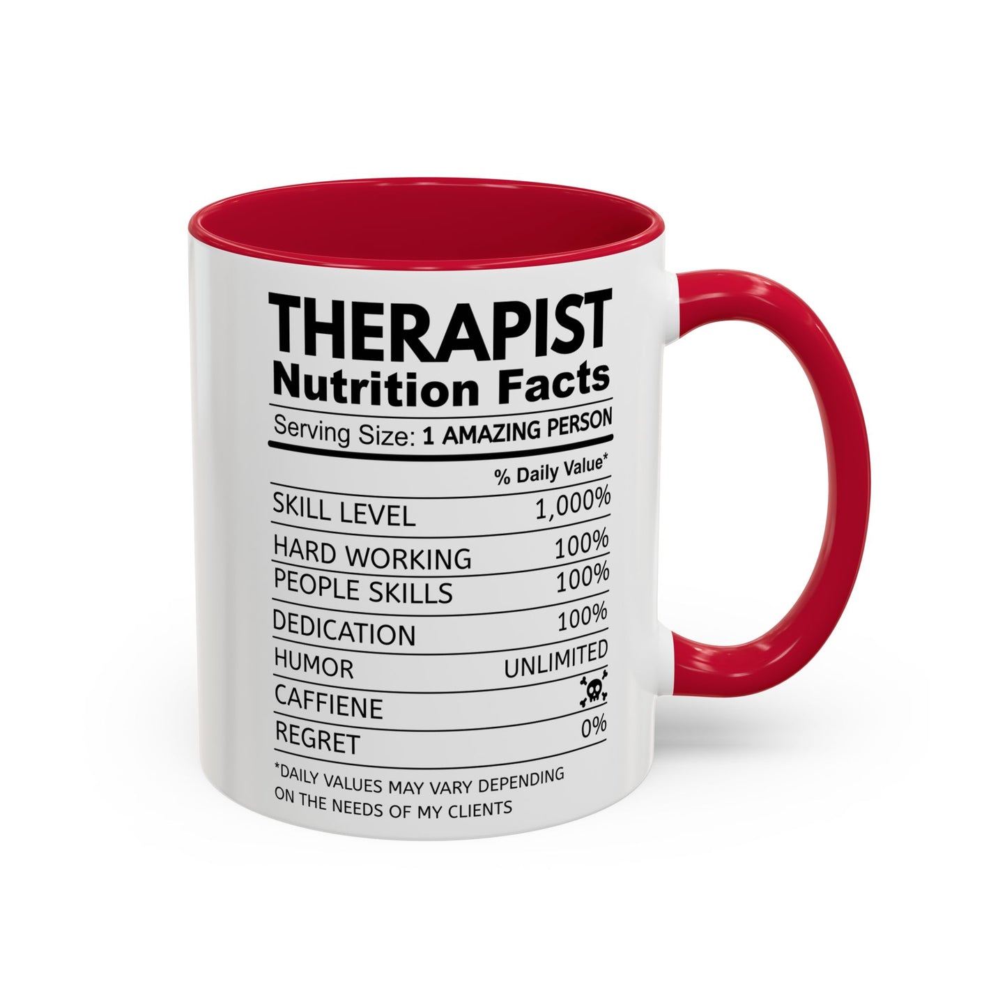 Colorful Therapist Nutrition Facts Mug - Perfect Gift for Mental Health Advocates, Unique Coffee Cup, Motivational Gift for Therapists, Funny Office [...]