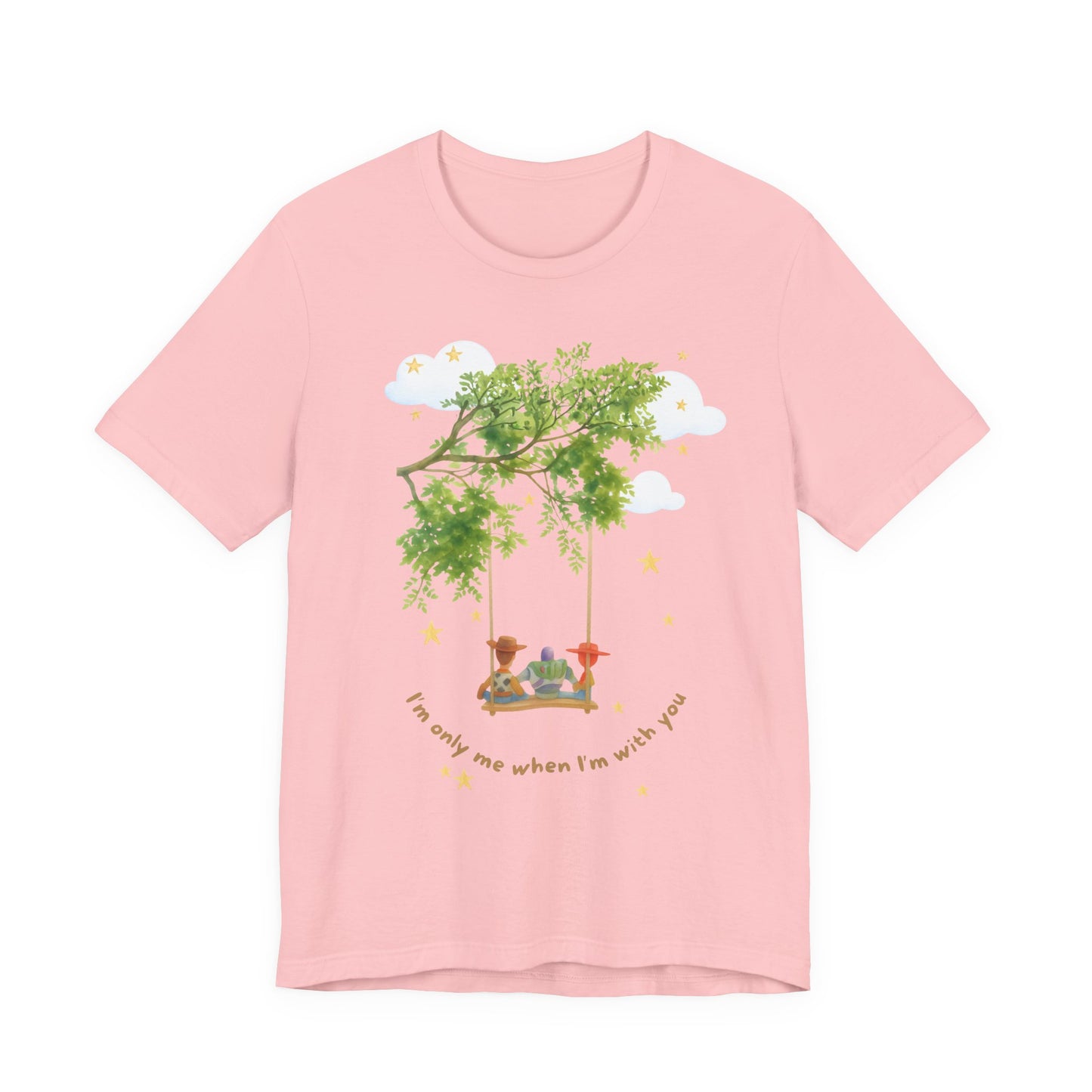 Tree Swing Cute Illustration Tee — I'm only me when I'm with you