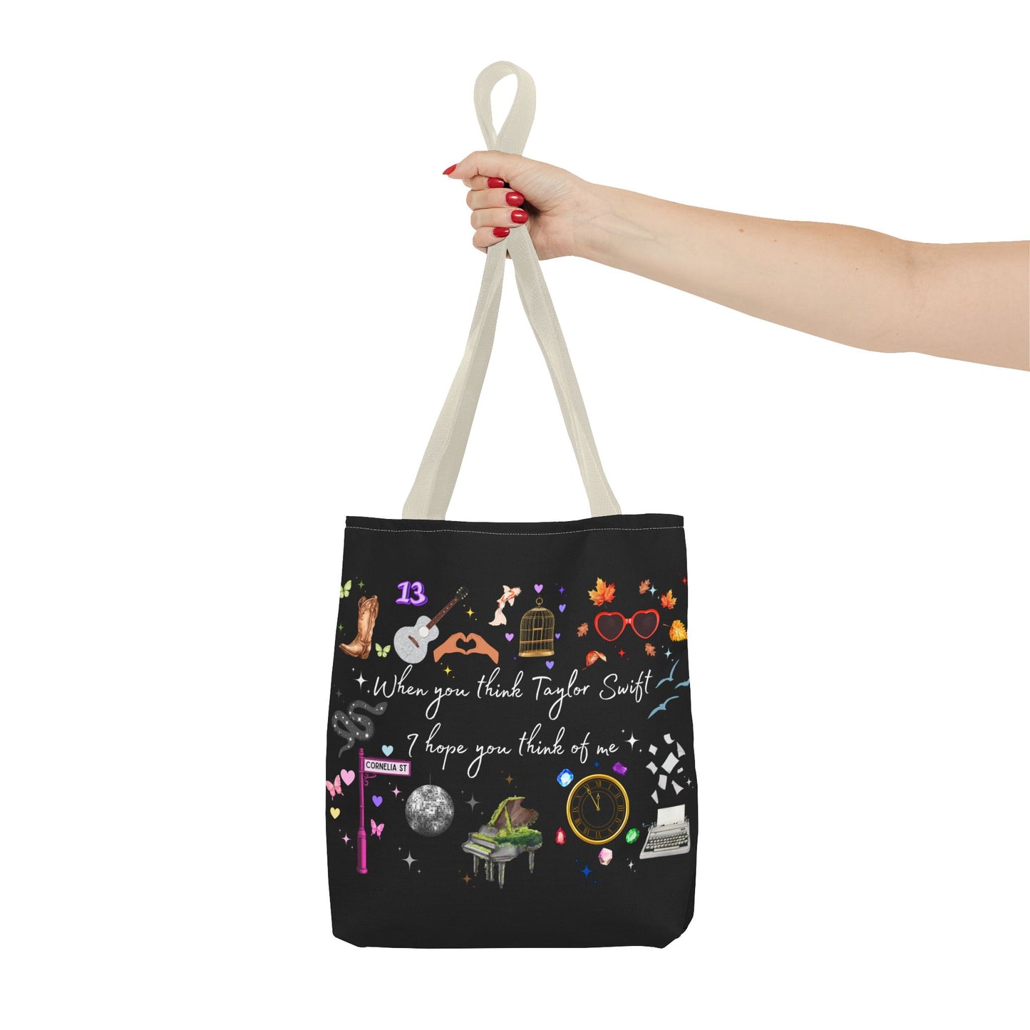 I hope you think of me Tote Bag, Music Lover Gift, Stylish Reusable Bag, Concert Accessory, Fan Merchandise