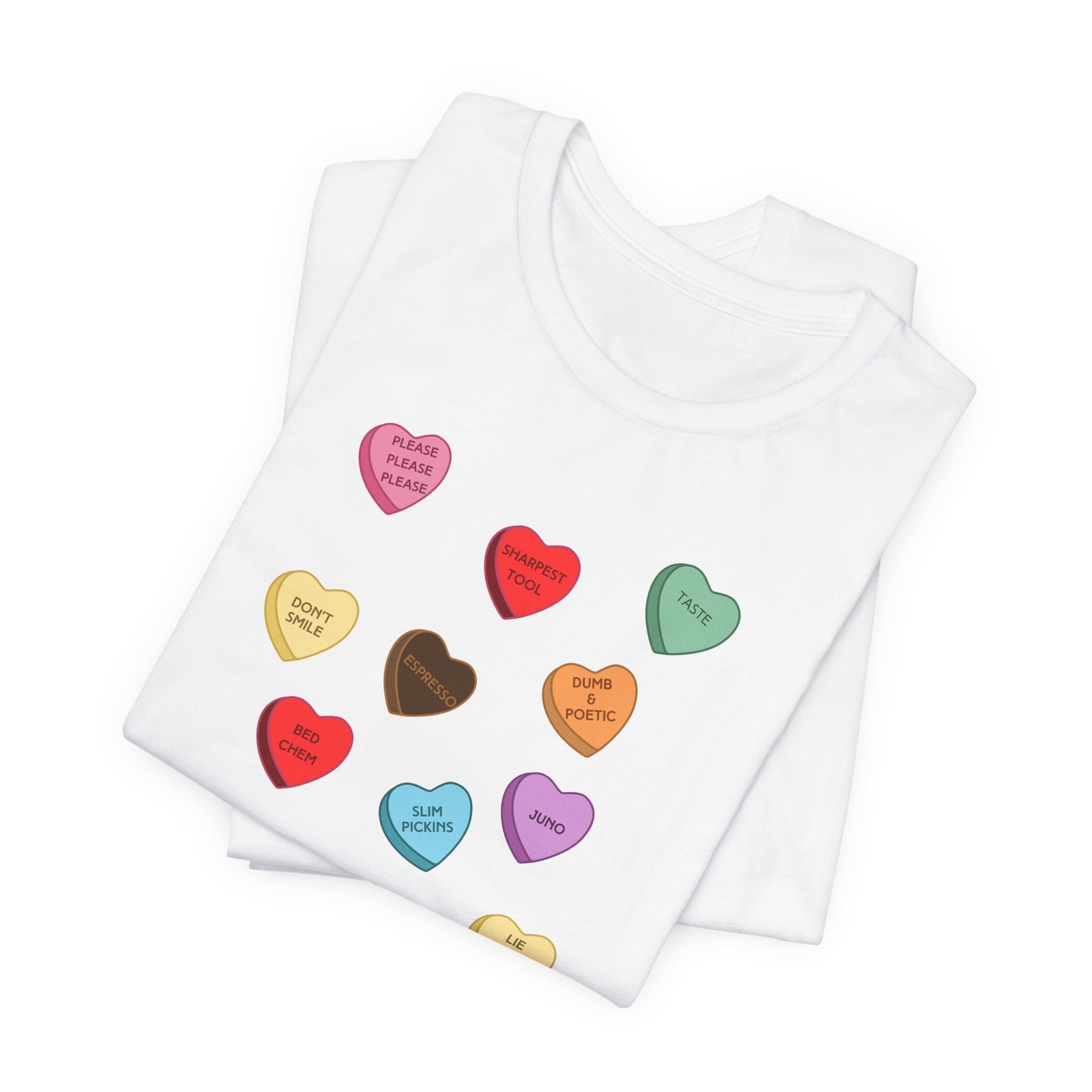 Sabrina SNS Candy Valentine Hearts - Unisex Jersey Short Sleeve Tee