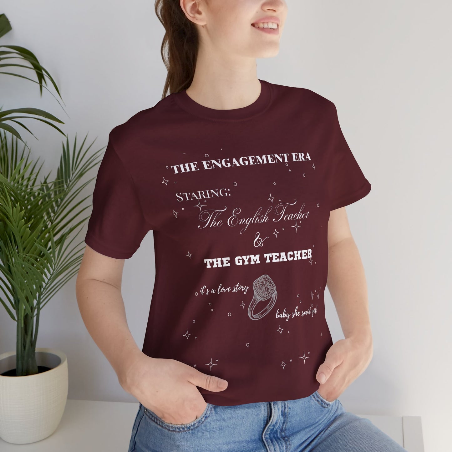 Funny Gym Teacher Engagement Tee, Unisex Teacher Shirt, Engagement Gift, Cousin Shirts, Fun Workout Tee, Teacher Appreciation