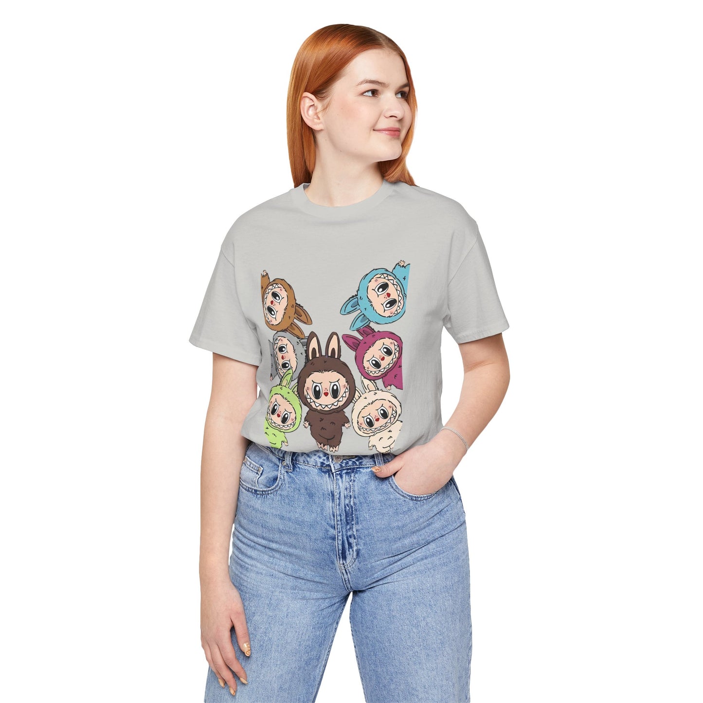 Cute Character Tee, Unisex Graphic T-Shirt, Fun Casual Wear, Trendy Tee, Playful Everyday Outfit