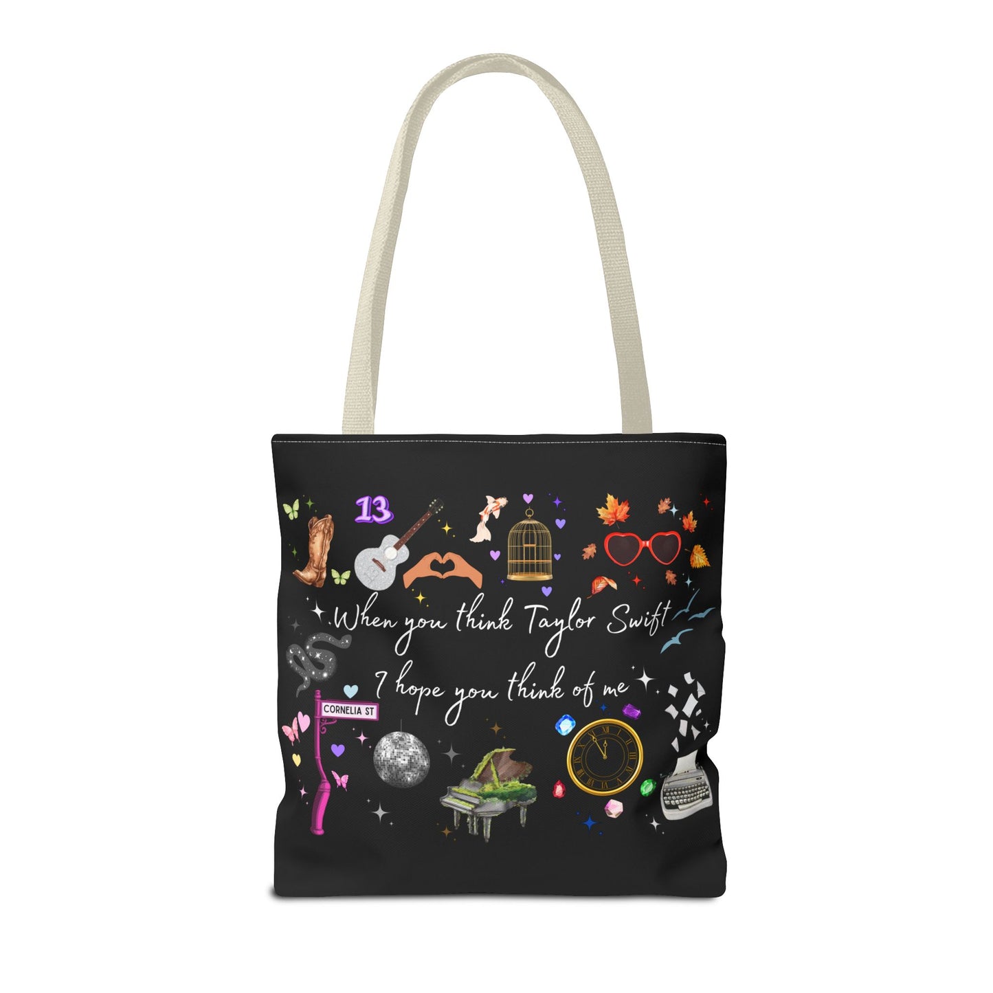 I hope you think of me Tote Bag, Music Lover Gift, Stylish Reusable Bag, Concert Accessory, Fan Merchandise