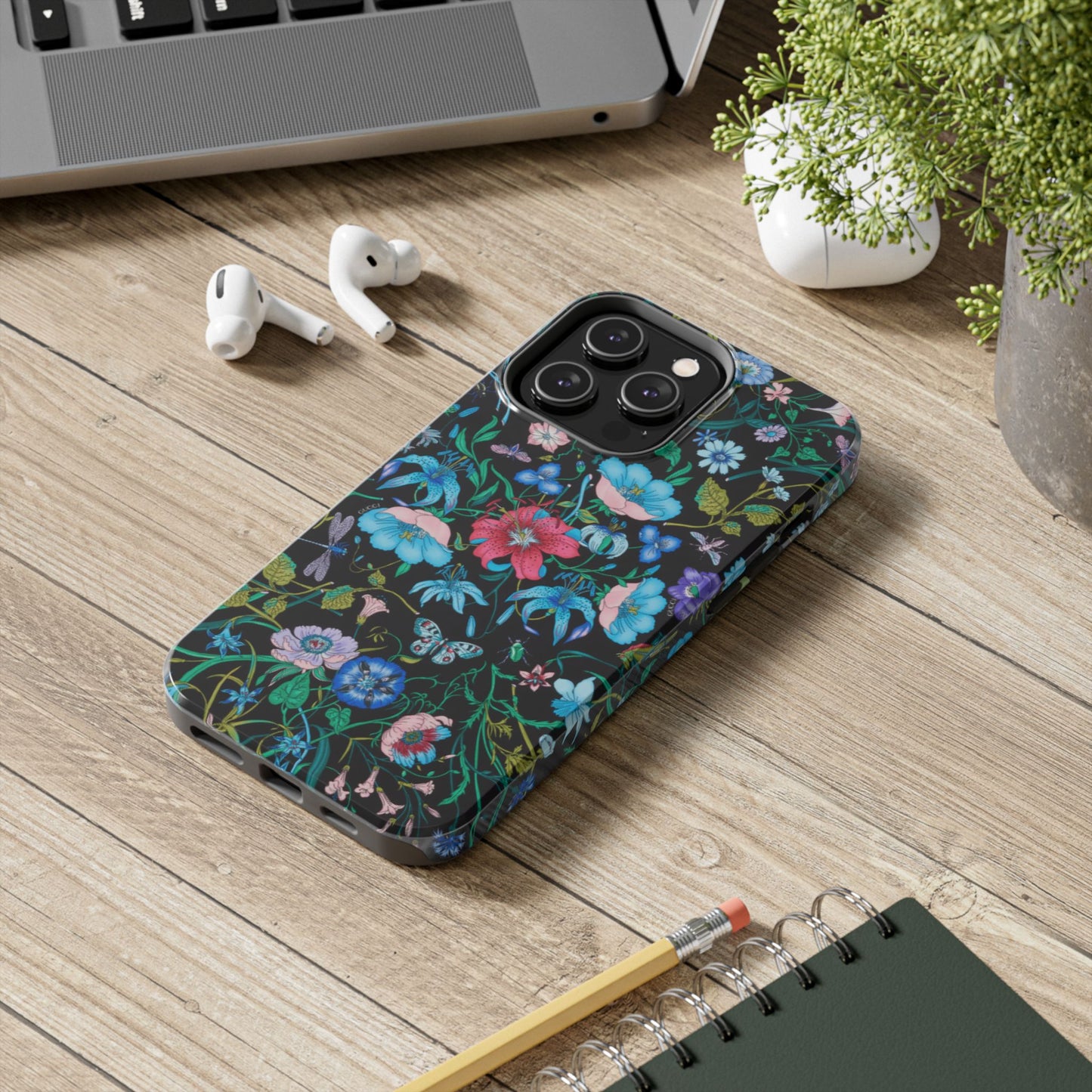 Vibrant Floral Tough Phone Case - Stylish and Durable Protection