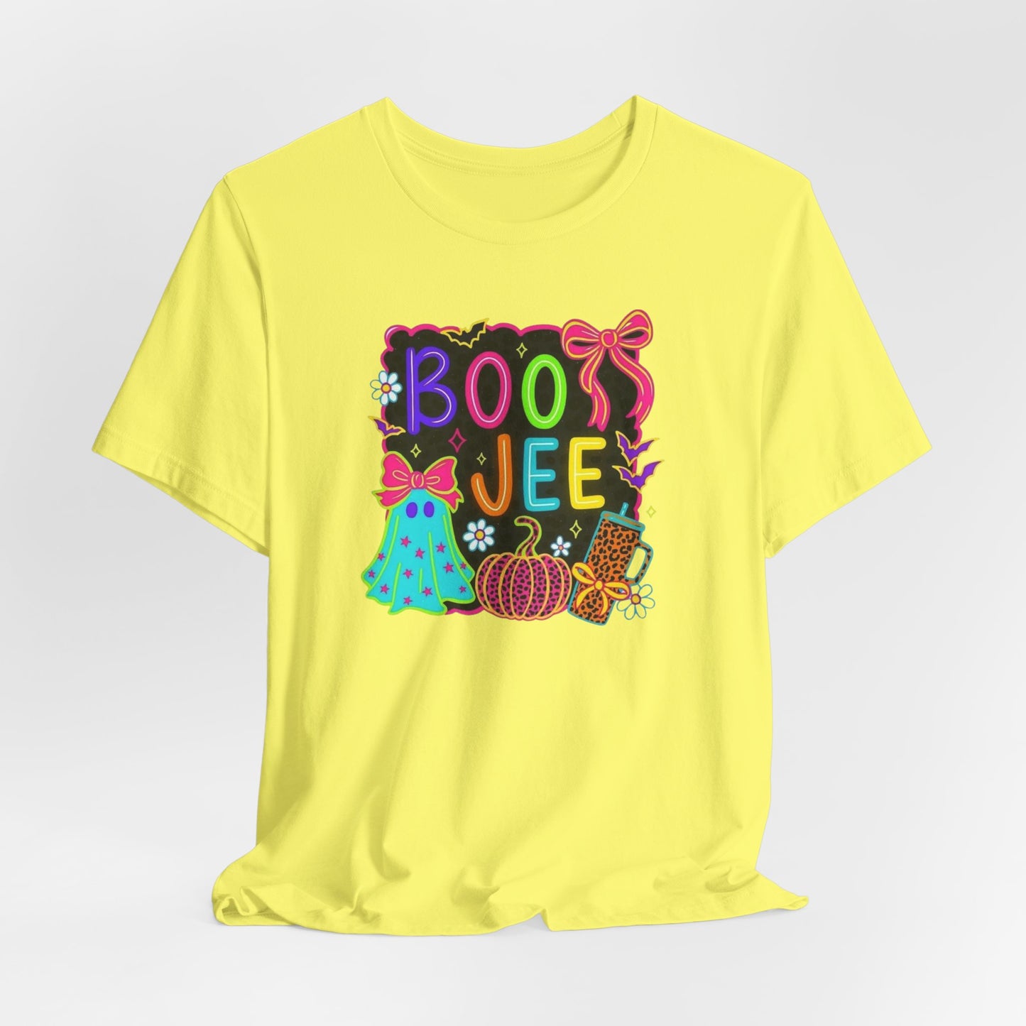 Boo Jee Halloween Tee, Festive Fall Shirt, Spooky Ghost Design, Unisex Halloween Apparel, Cute Pumpkin Graphic Tee