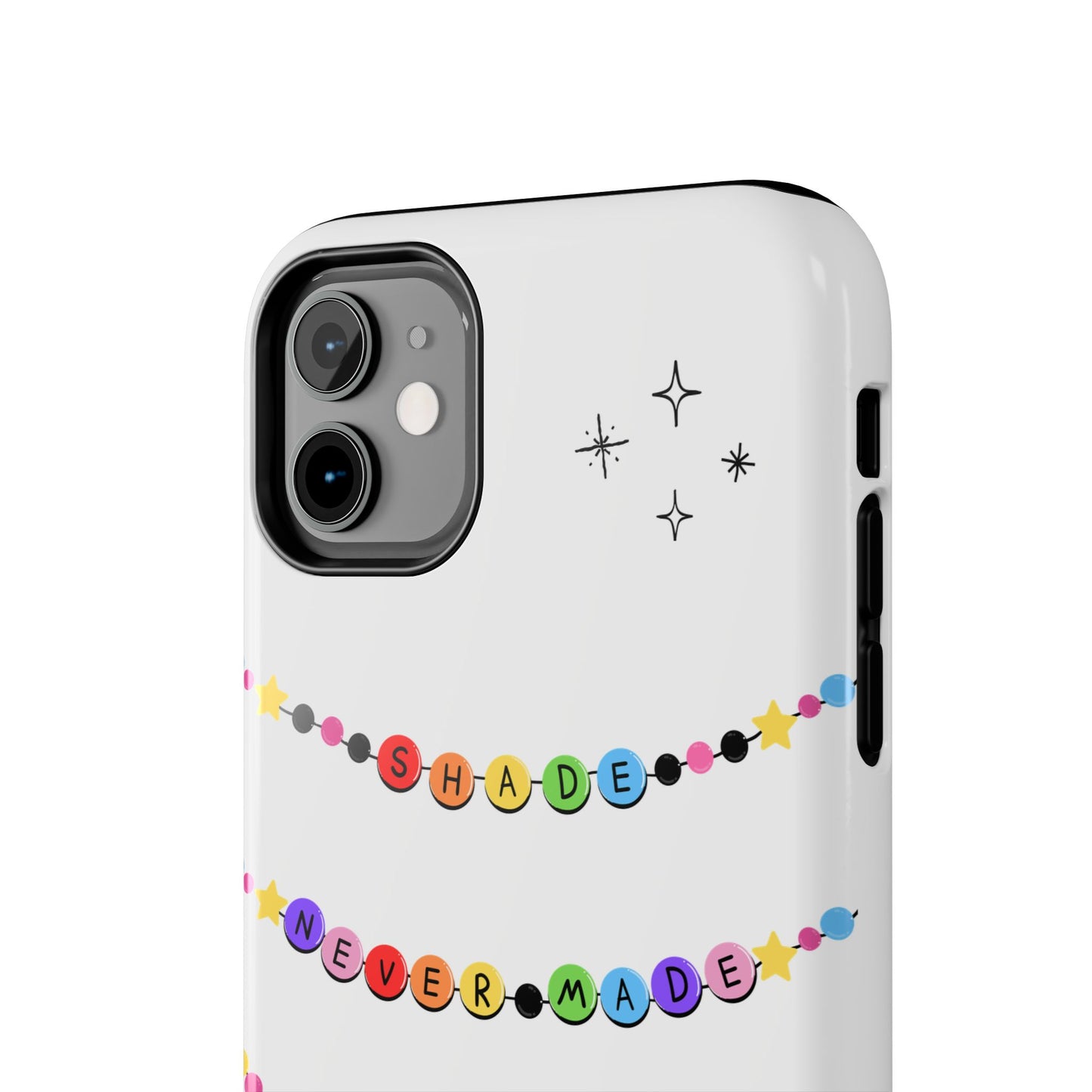 Shade Never Made Anybody Less Gay - Friendship Bracelet Pride - Colorful Statement Phone Cases for Trendsetters, Cute Phone Accessories, Gift for Friends, Rainbow Aesthetic, Vibrant Protective Cases