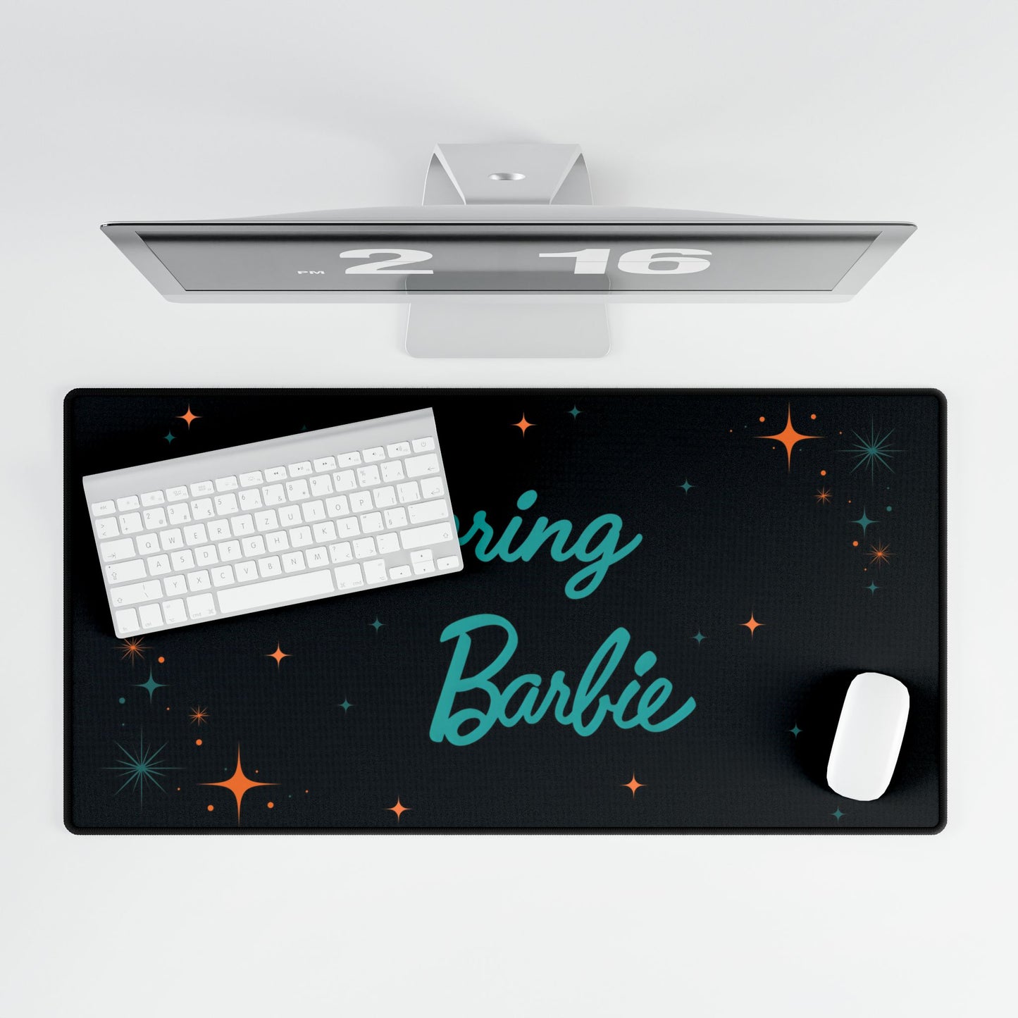 Boring Barbie Desk Mat - Stylish Workspace Accessory, Gaming Desk Pad, Home Office Decor, Gift for Her, Fun Desk Accessory