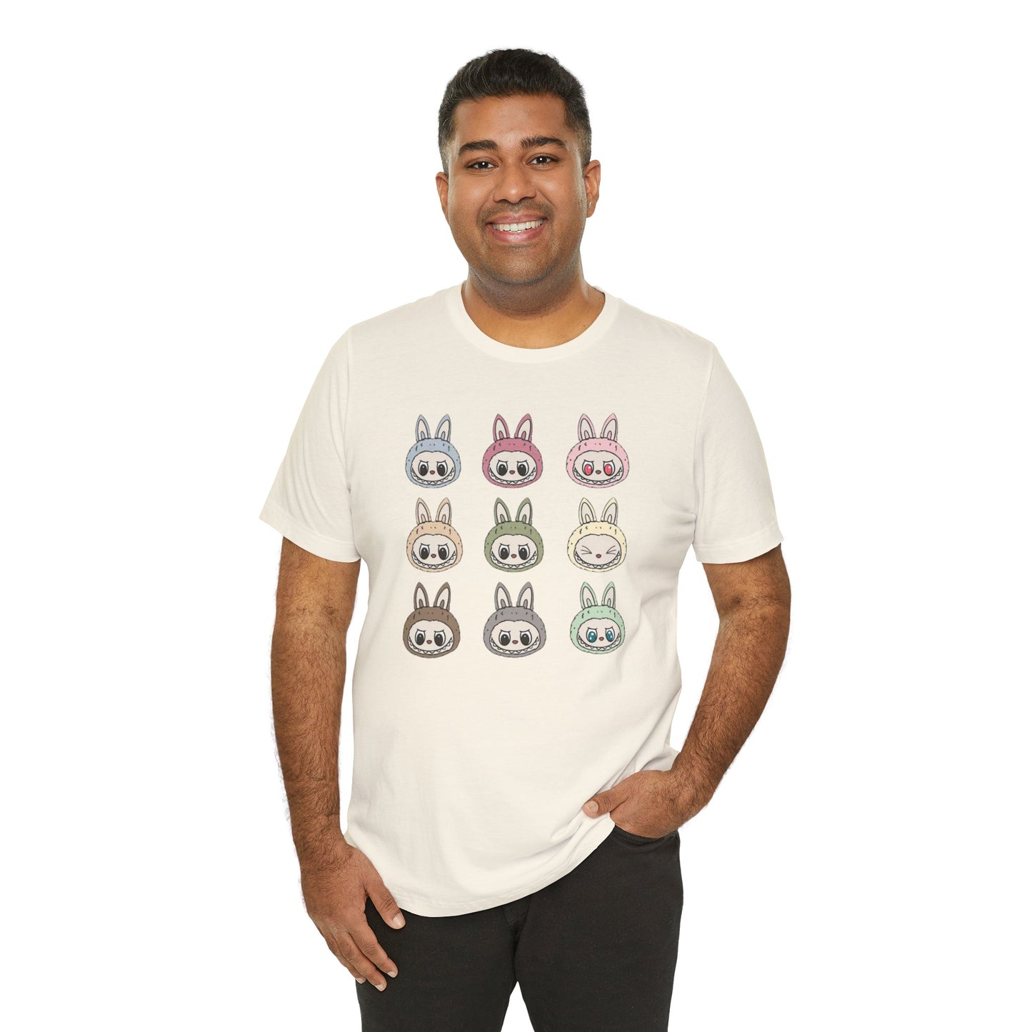 Character Faces Unisex Bella Canvas Tee, Graphic T-Shirt, Spring Fashion, Gift for Animal Lovers, Casual Wear